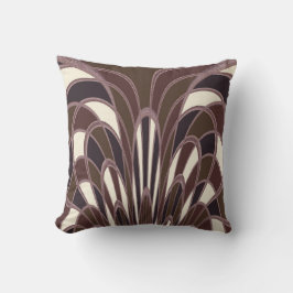 Mushroom Abstrakt - Art Deco - Mulberry Kudde