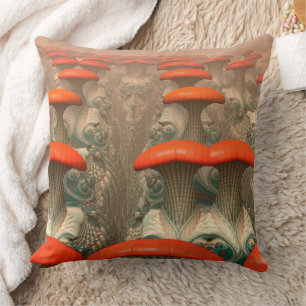 Mushroom Alien Planet Dekorativ kudde
