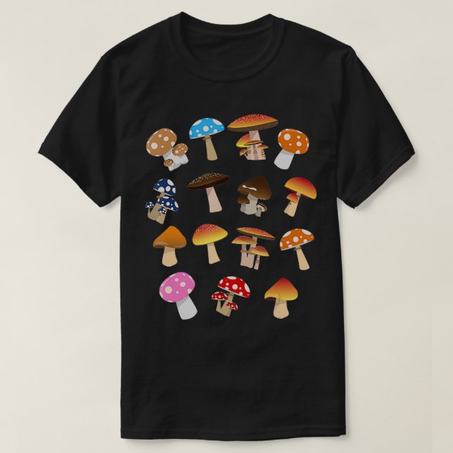 Mushroom Älskare Mycology Foraging Morel Hunting S T Shirt (Design framsida)