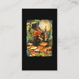 Mushroom Älvors Fantasy Visitkort