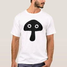 Mushroom Ansikte Silhouette