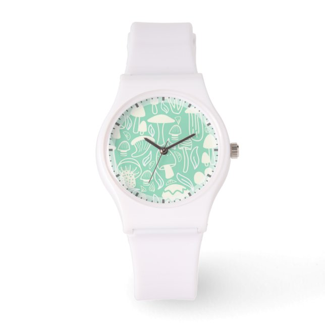 Mushroom Aqua Cream Armbandsur (Framsida)