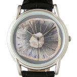 Mushroom Armbandsur<br><div class="desc">Minimalistisk vattenfärgsmålning av ett svamprum i neutraltens skuggor av brunt och grått. Originalkonst av Nic Squirrell. Perfekt till en kock,  servitör eller kock,  eller till en roligt kille!</div>