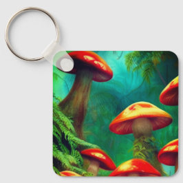 Mushroom Art Nyckelring