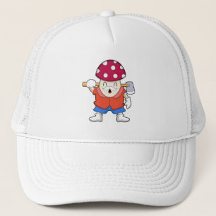 Mushroom as Farmer with Ax Keps