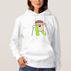 Mushroom as Skier med Ski T Shirt