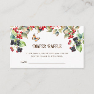 Mushroom Baby Shower Diaper Raffle Biljett Tilläggskort