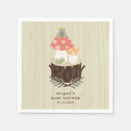 Mushroom Baby Shower Napkin Pappersservett