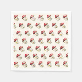 Mushroom Baby Shower  Pappersservett