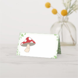 Mushroom Baby Shower Placeringskort