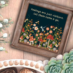 Mushroom Blommigt Just Visitors offertinformation Fototryck