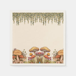 Mushroom Boho Theme Pappersservett