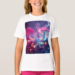 Mushroom Bungalow Neon & Space Påskhare NU T Shirt