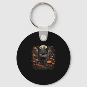 Mushroom Cat Cottagecore Aesthetic Goth Art Emo My Nyckelring