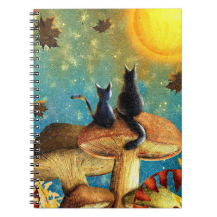 Mushroom Cats Anteckningsbok