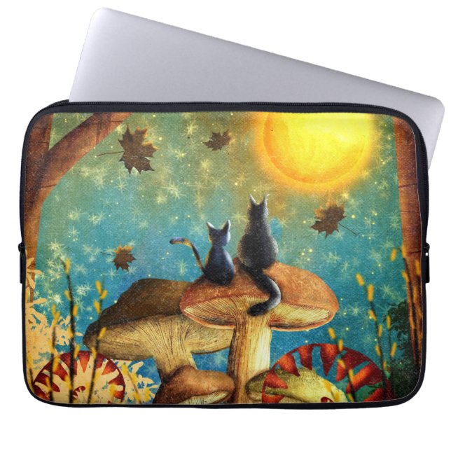 Mushroom Cats Laptop Fodral (Framsidan)