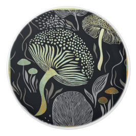 Mushroom Ceramic Knob Door Drag Knopp