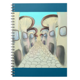 Mushroom city notebook anteckningsbok