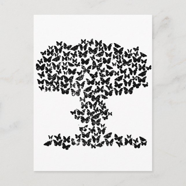Mushroom Cloud of Butterflies Vykort (Framsida)
