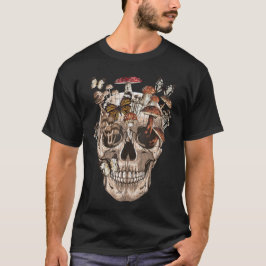 Mushroom Collector med Creepy Skull T Shirt