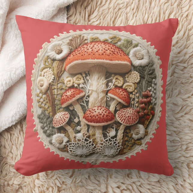 Mushroom Cottagecore Kudde (Skapare uppladdad)