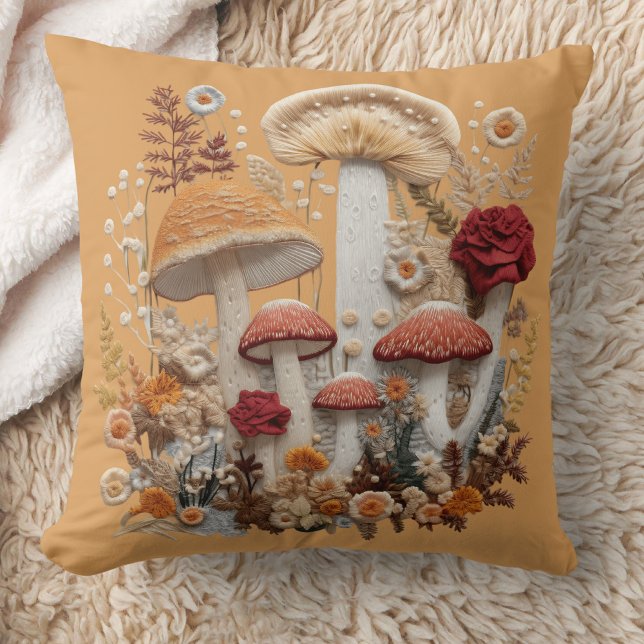 Mushroom Cottagecore Kudde (Skapare uppladdad)