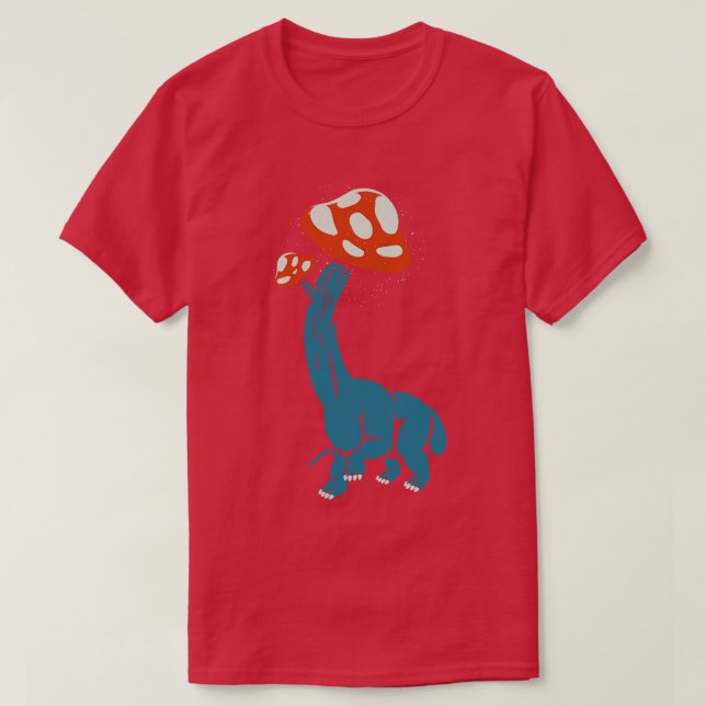 Mushroom Dinosaur Brachiosaurus av Tobe Fonseca T Shirt (Design framsida)