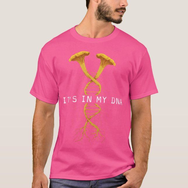 Mushroom Dna Mycology for Morels Shroom Hunter T Shirt (Framsida)