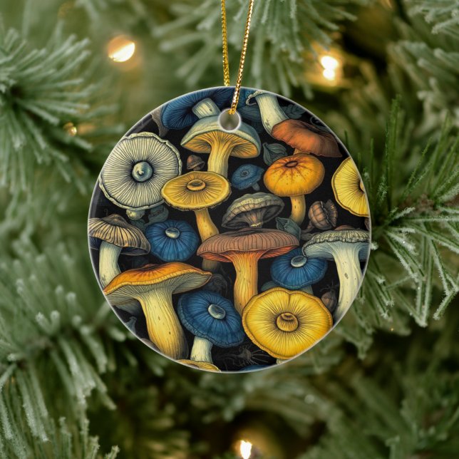 Mushroom Dreams Ceramic Ornament (Träd)