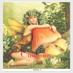 Mushroom fairy Thunder_Cove Klistermärken