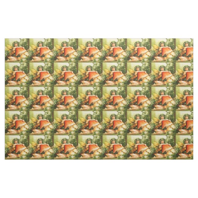 Mushroom fairy Thunder_Cove Tyg (Fat Quarter)