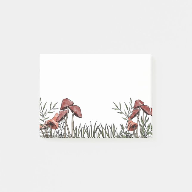 Mushroom Fält Post-it Block (Framsida)