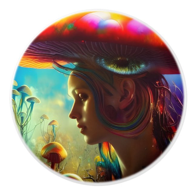Mushroom Fantasies AI Generated Art Knopp (Framsidan)