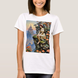 Mushroom Fantasy Dreamscape Enchanted Castle Shirt T