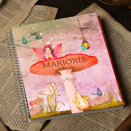 Mushroom Fantasy Fairy School Anteckningsbok