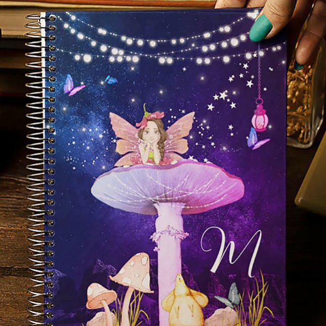 Mushroom Fantasy Magic Enchanged Fairy School Anteckningsbok (Skapare uppladdad)