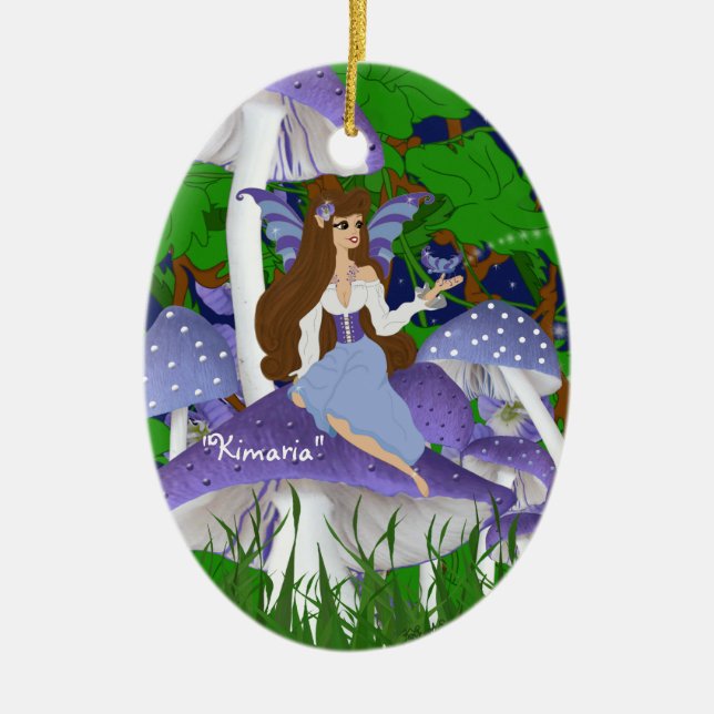 Mushroom Fe och Butterfly Ornament (Framsidan)