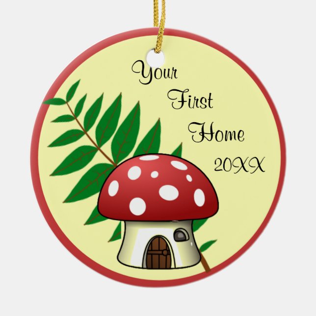 Mushroom First Home Ornament (Framsidan)
