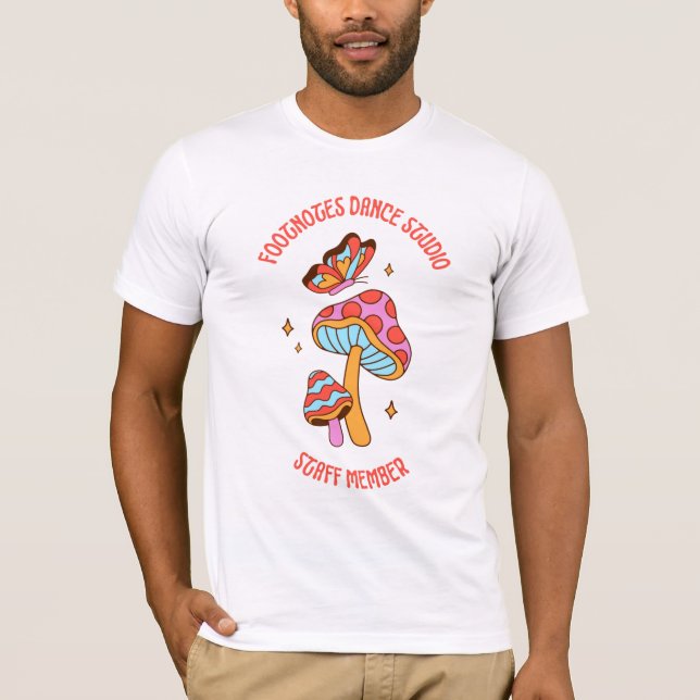 Mushroom Footnotes Staff Shirt T (Framsida)