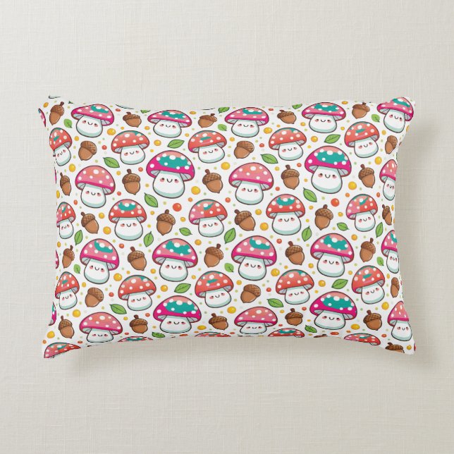 Mushroom for extra roligt prydnadskudde (Framsidan)