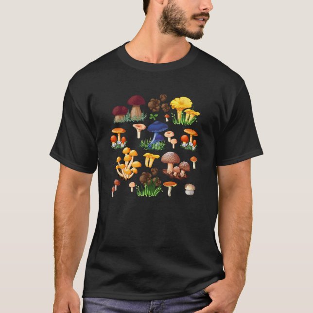 Mushroom Foraging Morels Mycologist Morel Hunting T Shirt (Framsida)