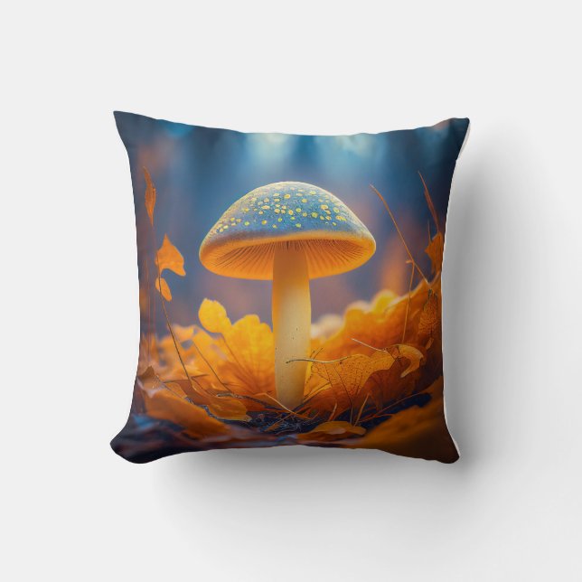 Mushroom Forest Lugn Tranquil Natature PeacNOZEN Kudde (Framsida)