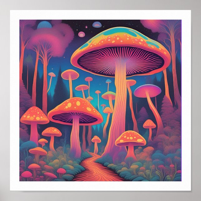 Mushroom Forest Poster (Framsidan)