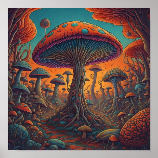 Mushroom Forest Poster (Framsidan)