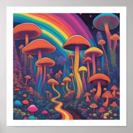 Mushroom Forest Poster