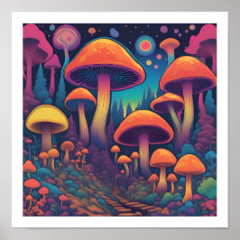 Mushroom Forest Poster