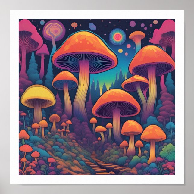 Mushroom Forest Poster (Framsidan)