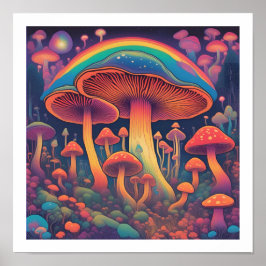 Mushroom Forest Poster