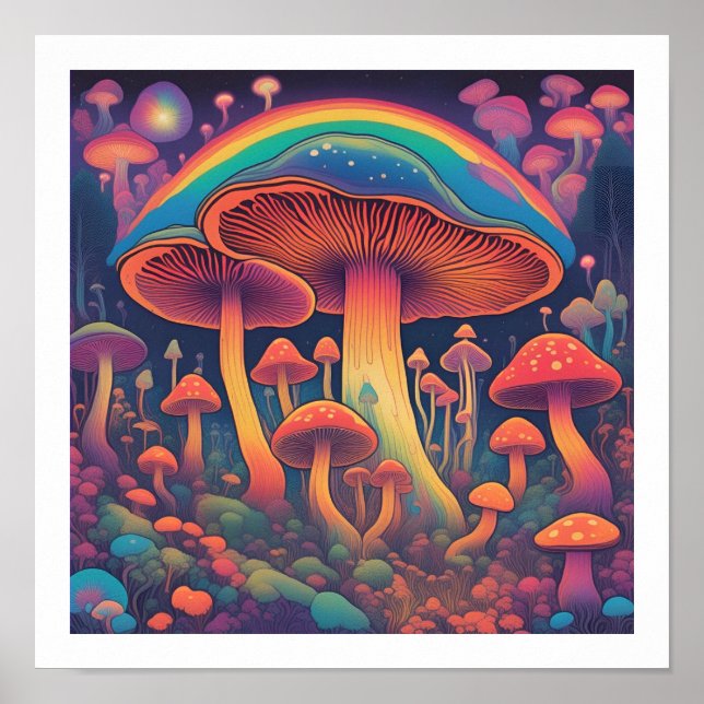 Mushroom Forest Poster (Framsidan)