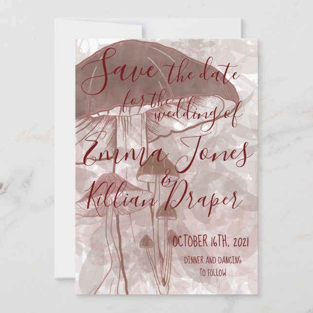 Mushroom Forest Spara Datumet (Framsida)